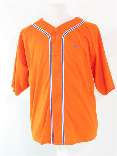 nike orange baseball jersey